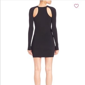 Elizabeth James Rib Knit Mini Dress w/ Back Cutout